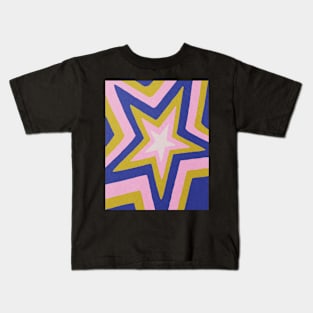 Star, Abstract print, Mid century art Kids T-Shirt